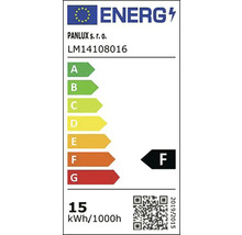Štítek energetické účinnosti F pro žárovku