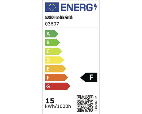 Energetický štítek s třídou energetické účinnosti F