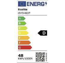 Energetický štítek Ecolite LED-NZA-48W/CCT, třída energetické účinnosti D, spotřeba energie 48 kWh za 1000 hodin