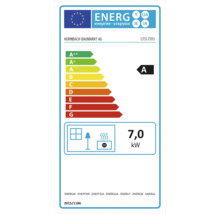 Energetický štítek s třídou energetické účinnosti A a hodnotou 7,0 kilowatt
