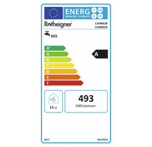 Energetický štítek pro vodovodní kohoutek Rotheigner, třída energetické účinnosti A, spotřeba 493 kWh za rok