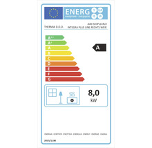Energetický štítek s třídou energetické účinnosti A a výkonem 8,0 kilowatt
