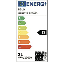 Energetický štítek EU značky Eglo s třídou energetické účinnosti D a spotřebou 21 kilowatthodin na 1000 hodin.