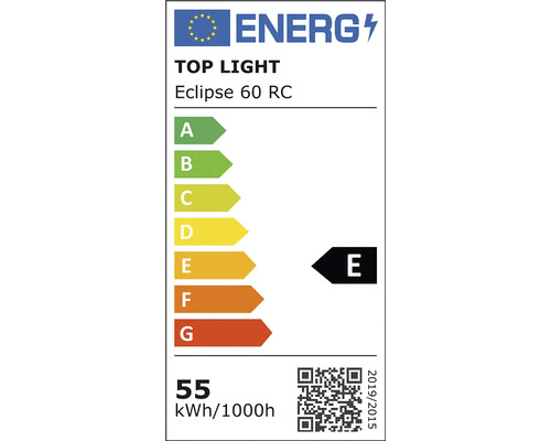 Lustr Top Light Eclipse 60CZ RC 55 W 5500 lm 3000-6500 K černý