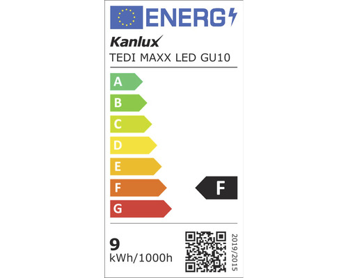 Energetický štítek pro Kanlux TEDI MAXX LED GU10