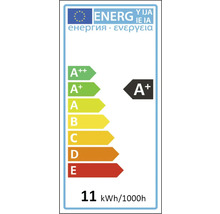 Energetický štítek A+ se spotřebou 11 kWh na 1000 hodin