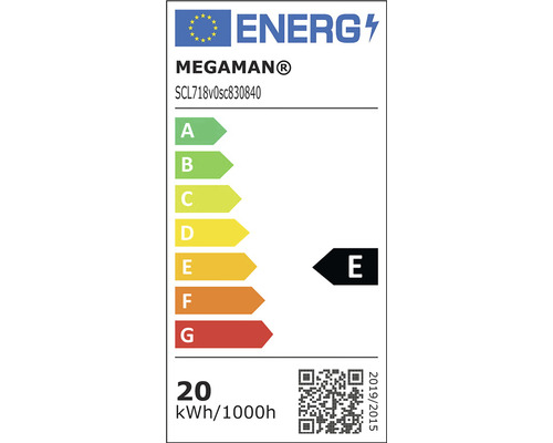 Energetický štítek Megaman E