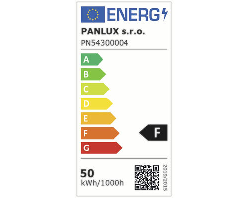 Energetický štítek s třídou energetické účinnosti F