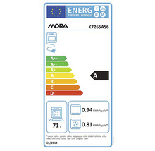 Energetický štítek Mora K7265AS6