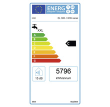 Energetický štítek Nibe EL 300-3 KW nerez