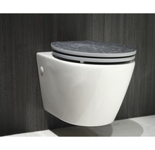 Závěsné WC s šedým sedátkem