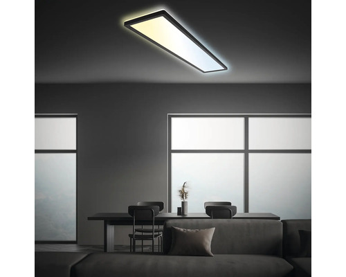 LED panel Briloner SLIM 36 W 4800 lm 2700-6500 K 98 x 20 cm černý podsvícený s dálkovým ovládáním LED panel Briloner SLIM 36 W 4800 lm 2700-6500 K 98 x 20 cm černý podsvícený s dálkovým ovládáním