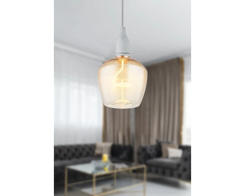 LED žárovka Globo E27 / 4 W 240 lm 1800 K amber/průhledná