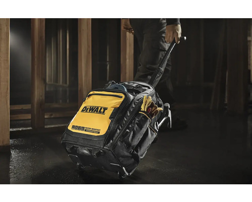 DeWalt vozík na nářadí s nářadím a rukavicemi