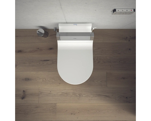 Sprchové WC s dálkovým ovládáním a držákem toaletního papíru v koupelně