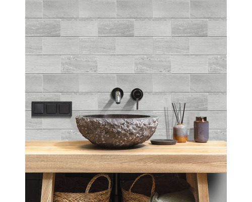 Samolepicí obklad šedý WallTiles Premium Concrete Tiles Stone 30,5x30,5 cm