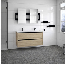 Koupelnová skříňka pod umyvadlo Devo Etna 2.0 dub Bardolino 118 x 64 x 40 cm ET2-SU4S118-P51