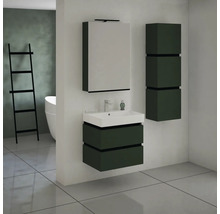 Koupelnová skříňka vysoká Devo Viva 2.0 pravá zelená matná 40 x 127 x 26 cm VV2-S3D2SP40x26-F77