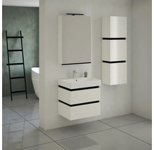 Koupelnová skříňka vysoká Devo Viva 2.0 pravá bílá 40 x 127 x 26 cm VV2-S3D2SP40x26-F104