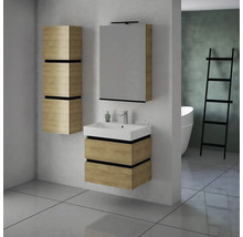 Koupelnová závěsná skříňka Devo Viva 2.0 levá ořechovec přírodní 40 x 12,7 x 26 cm VV2-S3DL40x26-P71