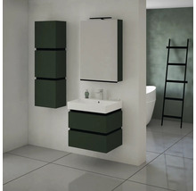 Koupelnová závěsná skříňka Devo Viva 2.0 levá zelená matná 40 x 12,7 x 26 cm VV2-S3DL40x26-F77