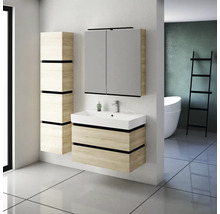 Koupelnová skříňka vysoká Devo Viva 2.0 levá dub halifax bílý 40 x 170 x 26 cm VV2-S4D3SL40x26-P29