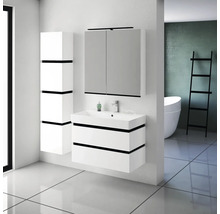 Koupelnová skříňka vysoká Devo Viva 2.0 levá bílá matná 40 x 170 x 26 cm VV2-S4D3SL40x26-F83
