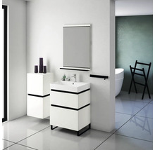 Koupelnová závěsná skříňka Devo Viva 2.0 levá bílá 40 x 84 x 35 cm VV2-S2DL40x35-F104