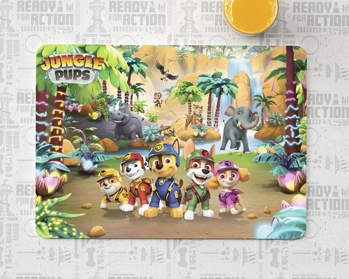 Prostírání s motivem džungle a postavičkami Tlapkové patroly