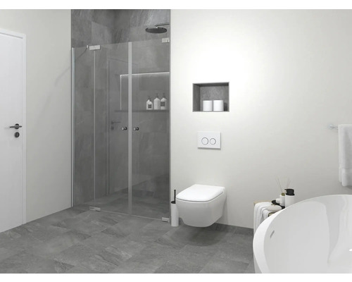 Moderní koupelna se sprchou, toaletou a vanou