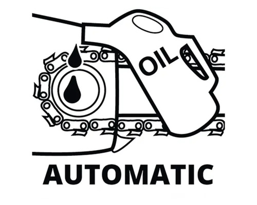 Symbol automatického mazání řetězu