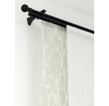 Dvojitá záclonová tyč se závěsy