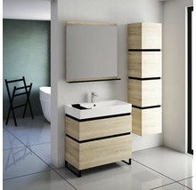 Koupelnová skříňka pod umyvadlo Devo Viva 2.0 dub halifax bílý 97 x 66 x 44 cm VV2-SU2S98x66-P29
