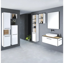 Koupelnová skříňka vysoká Devo Sonus 2.0 levá bílá 38 x 186 x 30 cm SO2-SO1DL38-F01