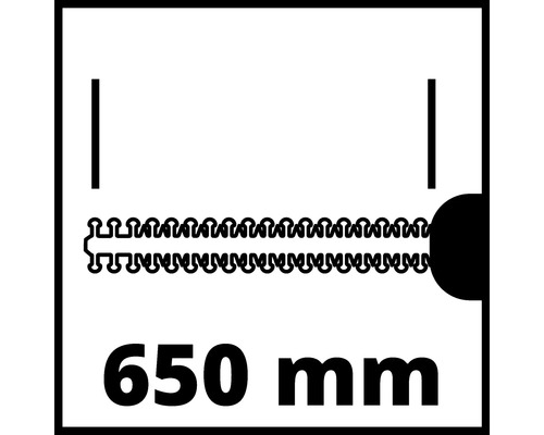 Symbol pro vodicí lištu o délce 650 milimetrů