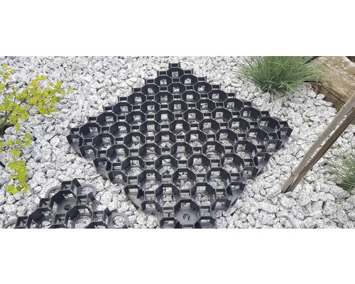 Plastové mřížkové desky pro upevnění podlahy na štěrkovém povrchu