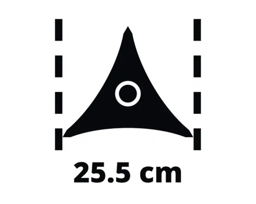 Šířka řezu 25,5 cm