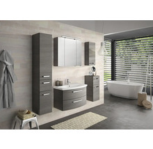 Zrcadlová skříňka bez osvětlení Jungborn VENTITRE 80 x 17 x 70,3 cm grafit