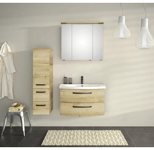 Zrcadlová skříňka bez osvětlení Jungborn VENTITRE 80 x 17 x 70,3 cm dub halifax přírodní