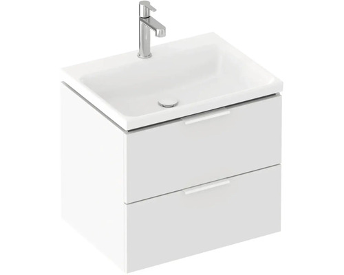 Skříňka pod umyvadlo se dvěma zásuvkami, umyvadlem a baterií do koupelny