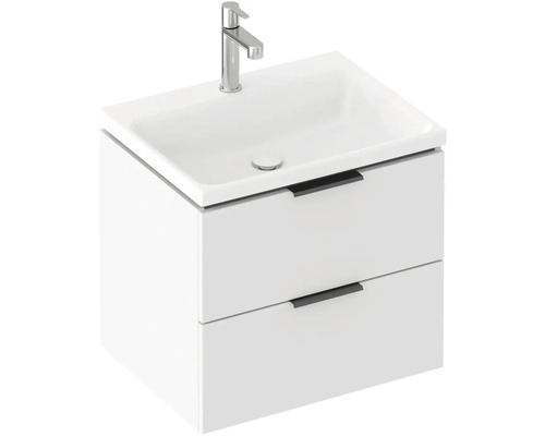 Skříňka pod umyvadlo se dvěma zásuvkami, umyvadlem a vodovodní baterií