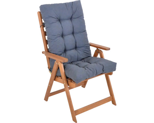 Zahradní židle s polstrovaným sedákem