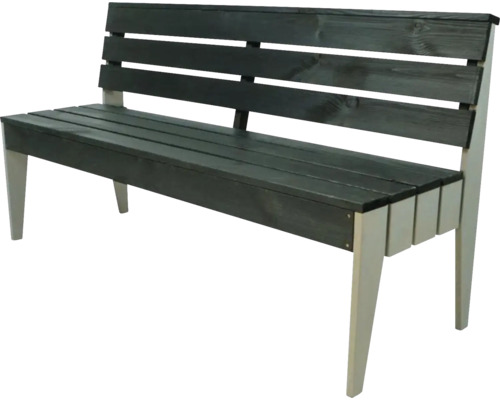 Dřevěná lavice s opěradlem pro venkovní použití