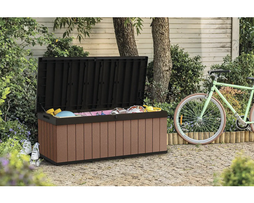 Otevřený zahradní box pro uložení zahradního nářadí a hraček na zahradě