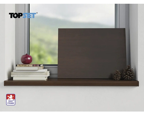 Parapet s dekorací a logem Topset