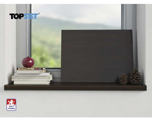 Parapet s dekorací a logem Topset