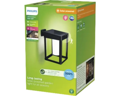 Solární LED venkovní nástěnné svítidlo Philips v obalu produktu