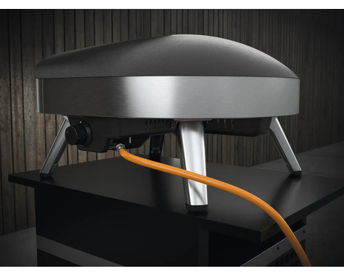 Plynová pizza pec s připojením plynu na stole