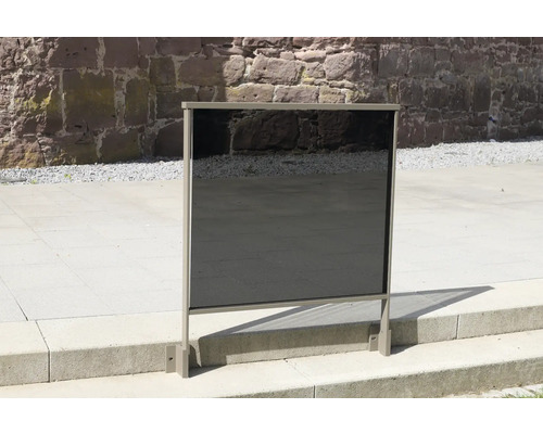 Zástěna s rámem pro venkovní použití