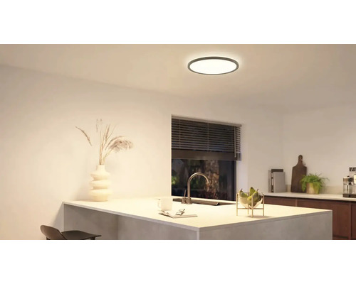 LED stropní svítidlo Philips Hue Tento RGBW 23 W 3100 lm 2000-6500 K černé - kompatibilní se SMART HOME by hornbach LED stropní svítidlo Philips Hue Tento RGBW 23 W 3100 lm 2000-6500 K černé - kompatibilní se SMART HOME by hornbach